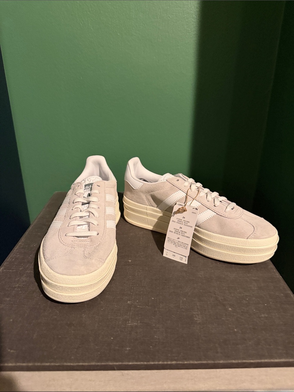 adidas Women’s Cream Suede Platform Sneakers